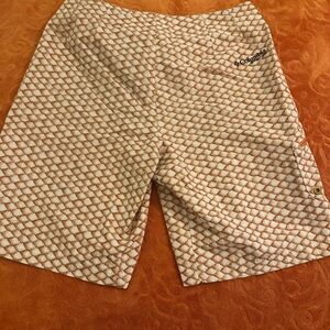Columbia Cream and Tan Shorts